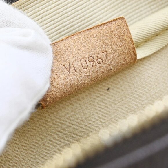LOUIS VUITTON LV Logo Deauville Hand Bag Monogram Leather Brown M47270 82EF140 - Picture 13 of 16